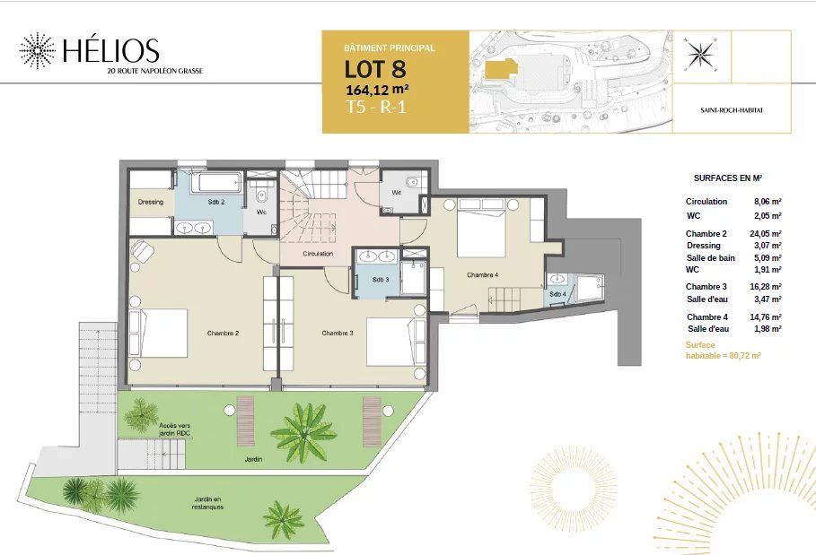 apartment 5 Rooms for sale on Grasse (06130)