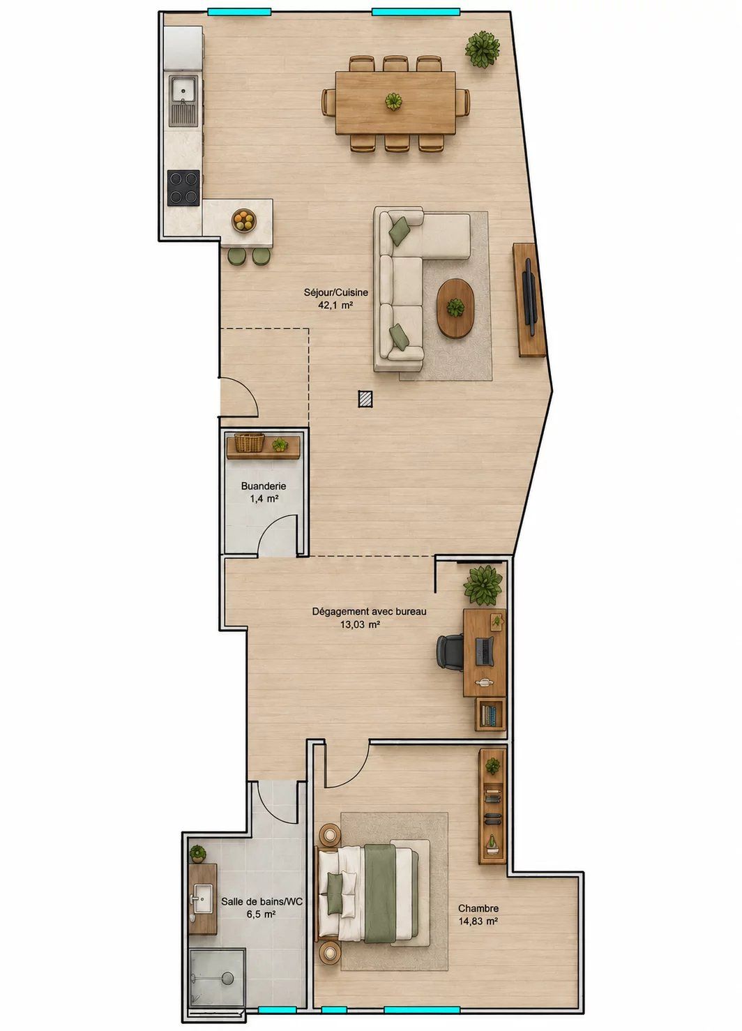appartement 2 Pièces en vente sur Villefranche-sur-Mer (06230)