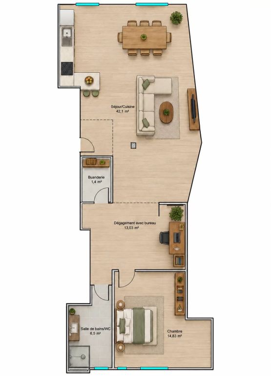 Vente Appartement Villefranche-sur-Mer 2&nbsp;Pièces 77.86&nbsp;m²