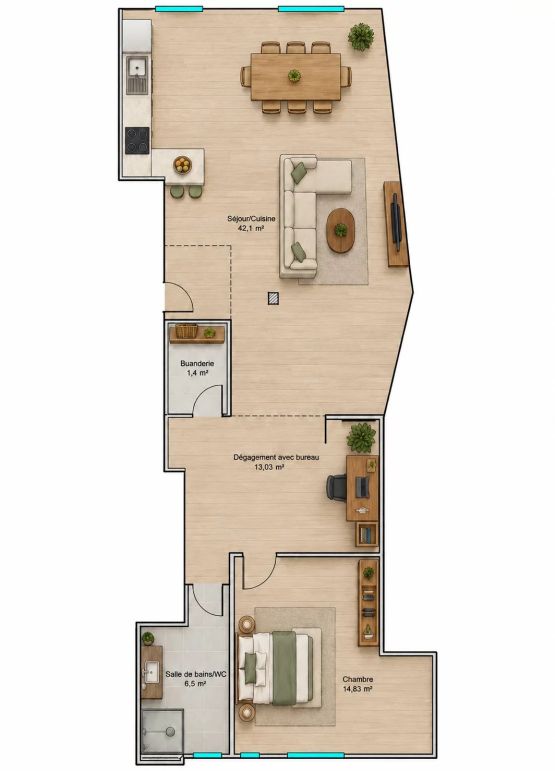 Vente Appartement Villefranche-sur-Mer 2&nbsp;Pièces 77.86&nbsp;m²