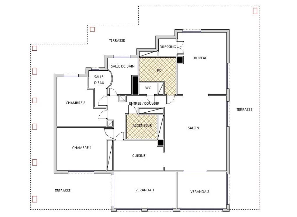 apartment 4 Rooms for sale on Nice (06000)