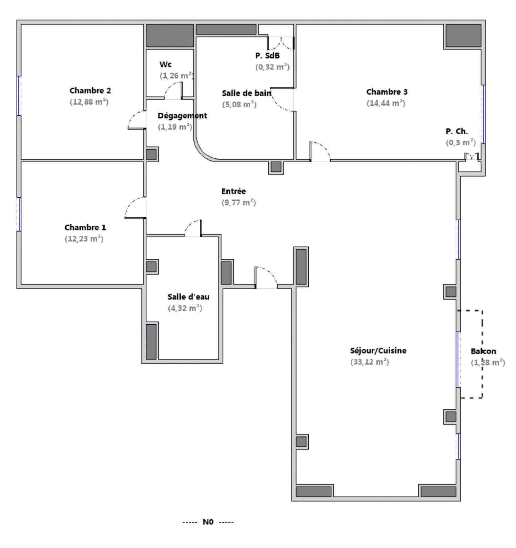 appartement 3 Pièces en vente sur Nice (06000)